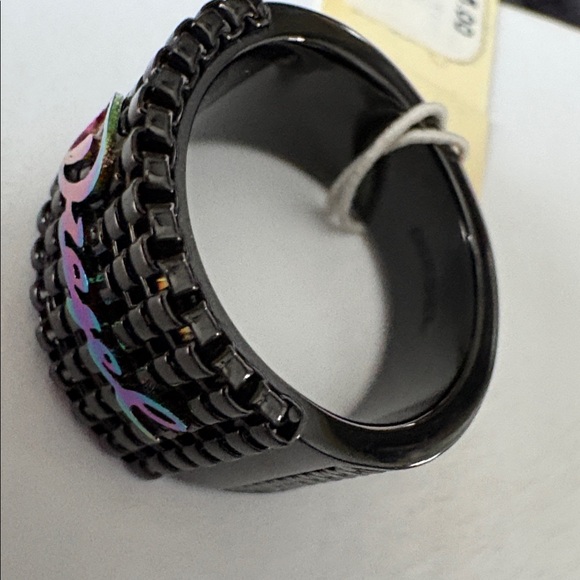 Diesel Iridescent Logo Black Chain Ring.
Steel.
Brand New, Never Worn. - Picture 9 of 13